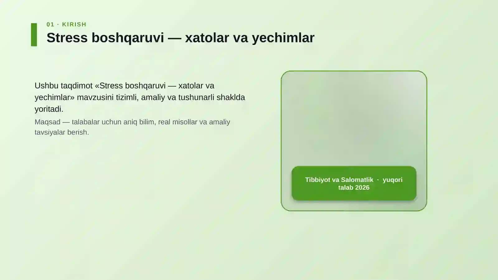 Stress boshqaruvi — xatolar va yechimlar 4