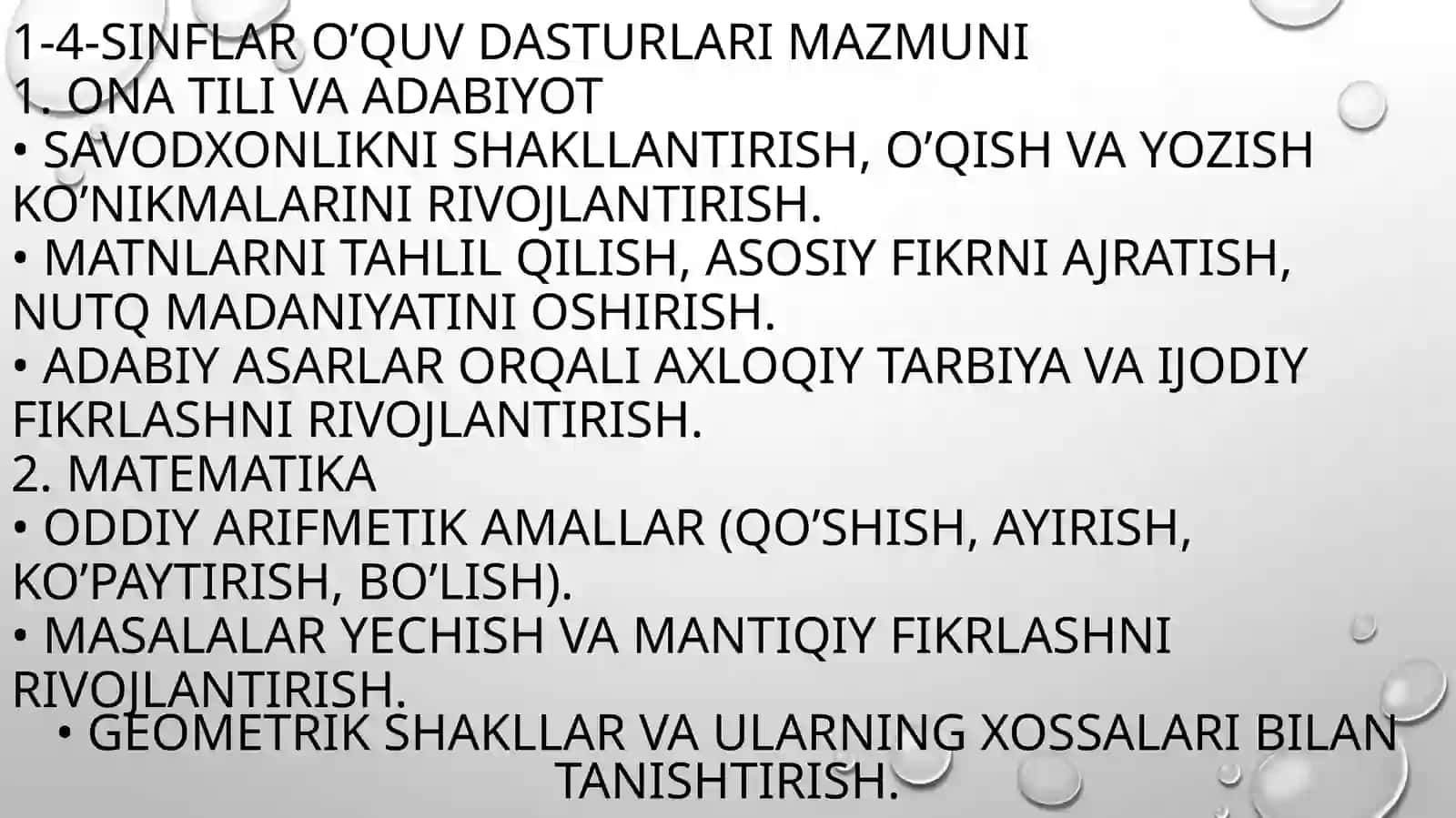Boshlang’ich sinflarda texnologiya ta’limining mazmuni 4