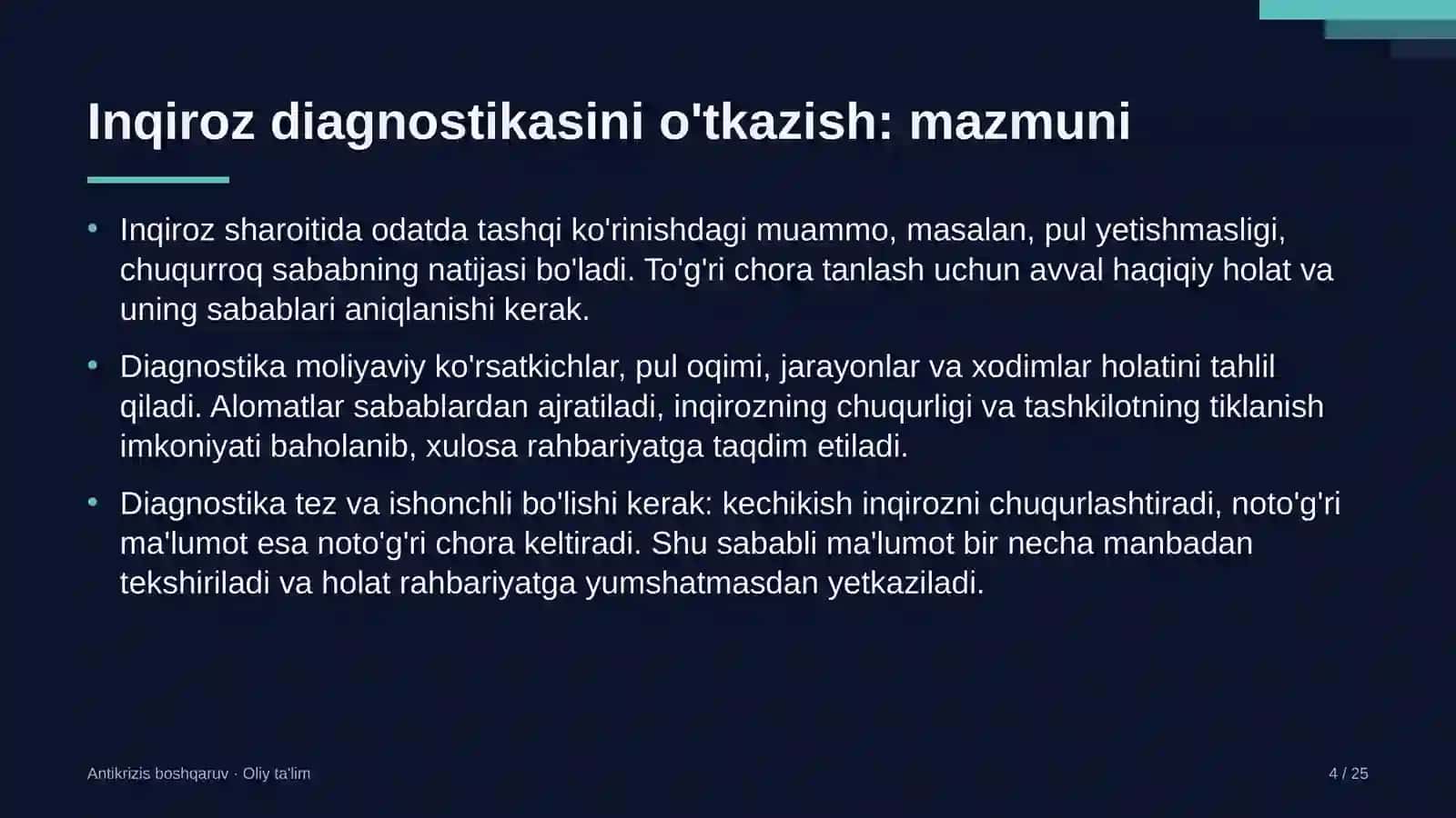 veb ishlab chiqish studiyalarida inqiroz diagnostikasini o'tkazish 8445 4