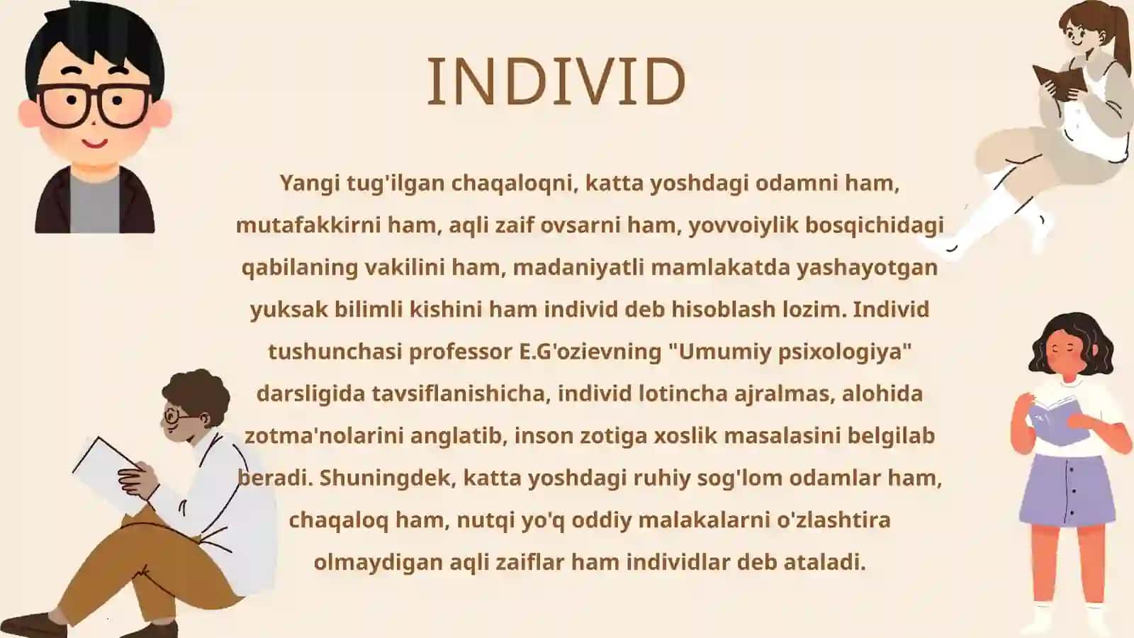 Shaxsning individual xususiyatlari 4