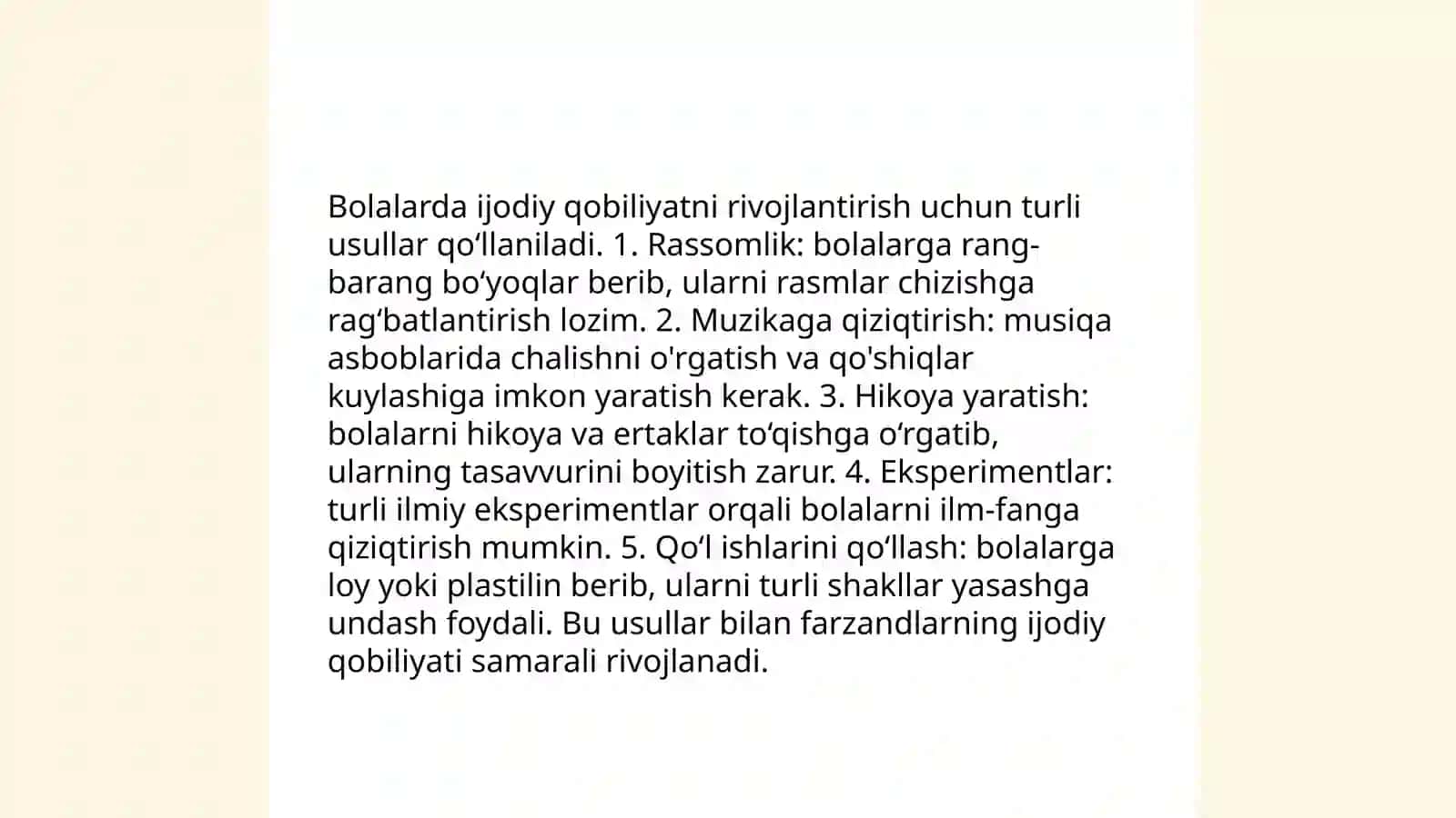 Shahrisabz Davlat Pedagogika Institutining BT 3-19- sirtqi guruh talabasi Haydarova Madinabonu 4