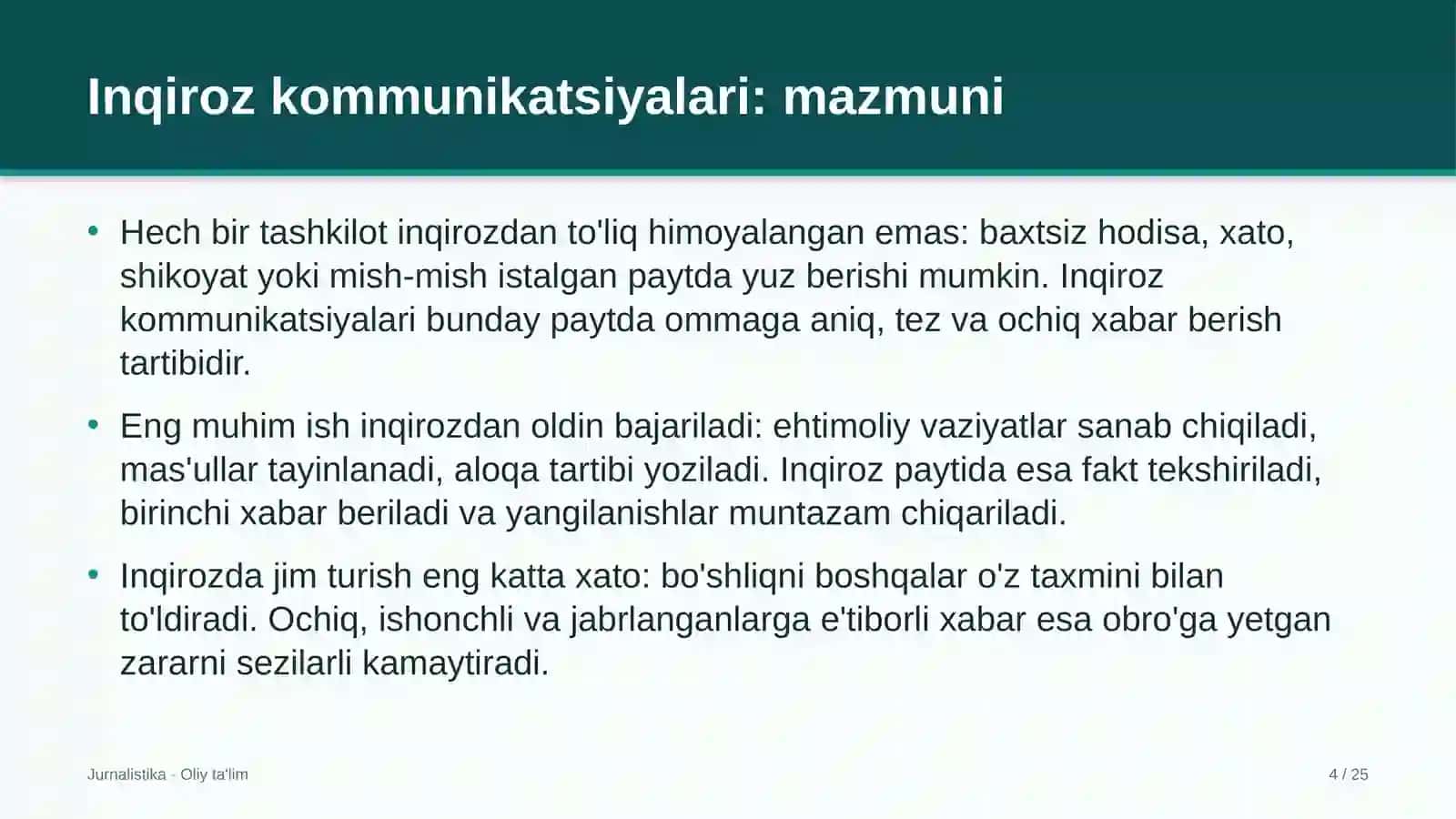 sanitariya epidemiologiya xizmatida inqiroz kommunikatsiyalari 4892 4