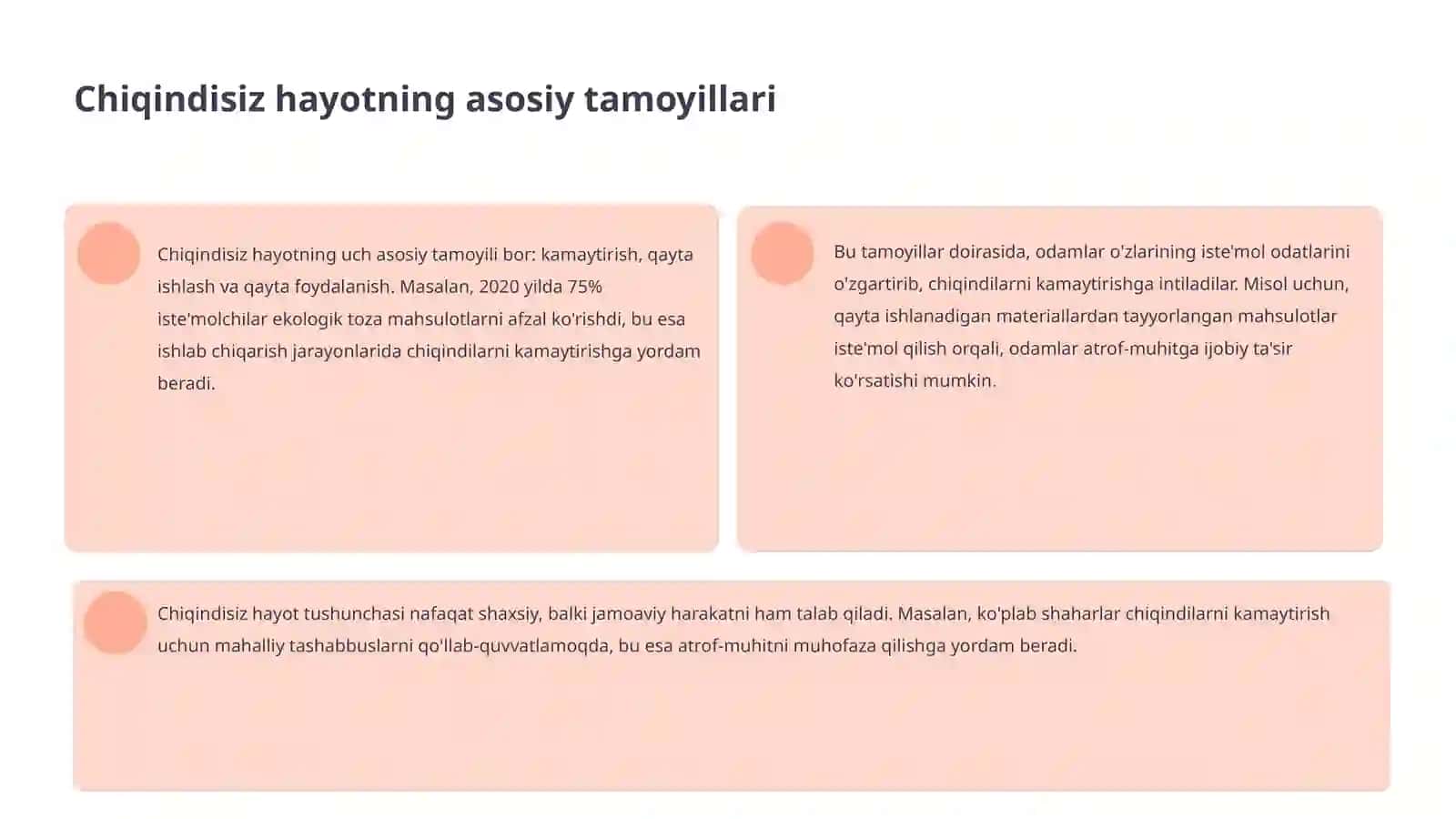 Chiqindisiz Hayot Ekologik Pr fani 4