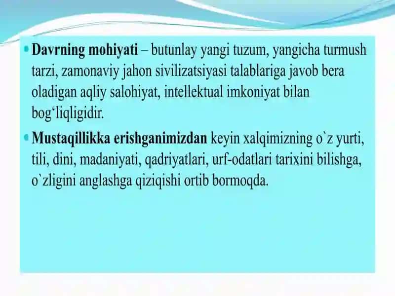 O‘zbekistonning eng yangi tarixi” о‘quv fanining predmeti, maqsadi va vazifalari, nazariy-metodologik tamoyillari 4
