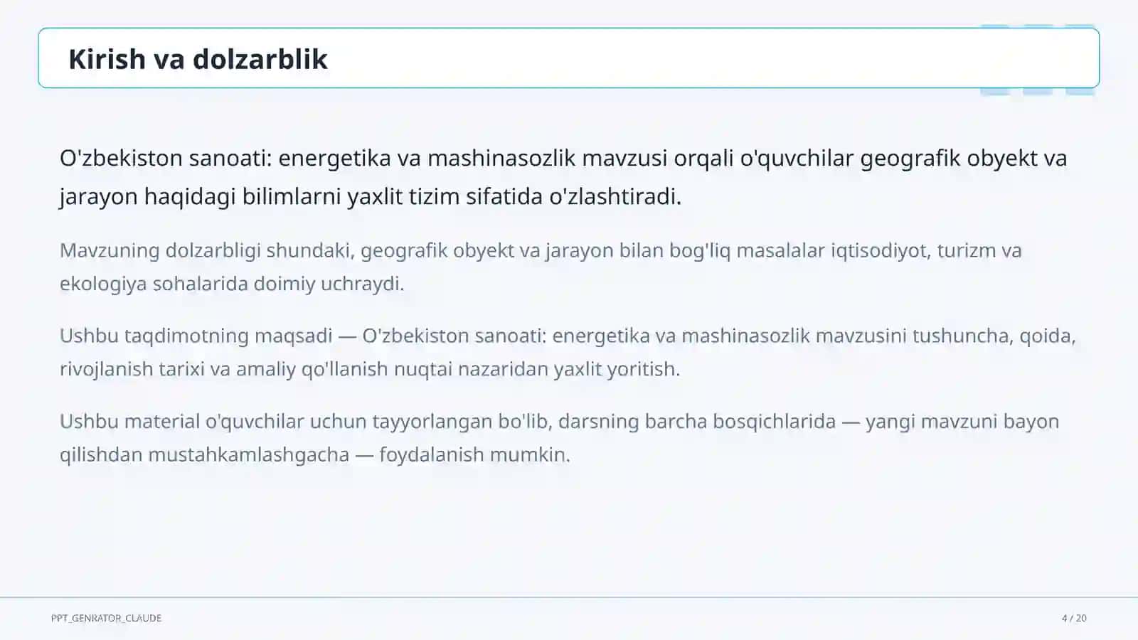 Geografiya (5–11) — o'quvchilar uchun 4