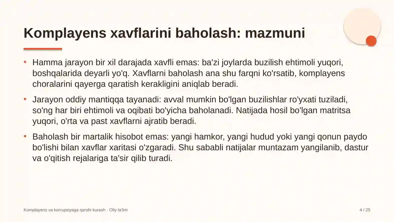 mikromoliya tashkilotlarida komplayens xavflarini baholash 5847 4
