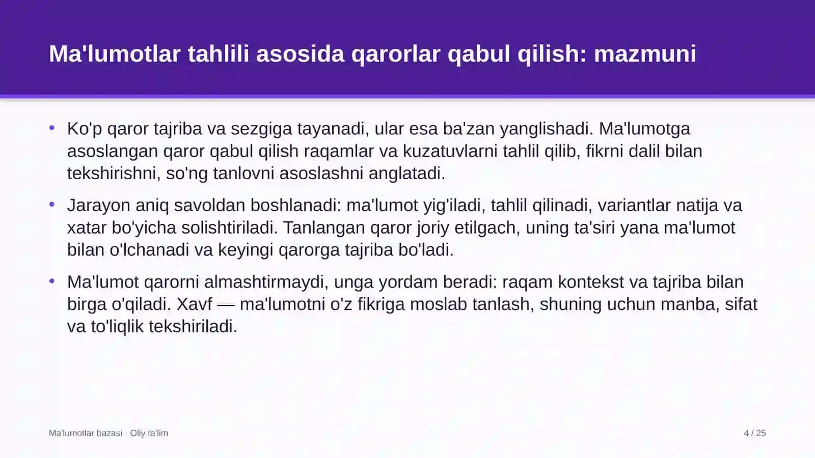 sud tibbiy ekspertiza muassasalarida ma'lumotlar tahlili asosida qarorlar qabul qilish 6219 4