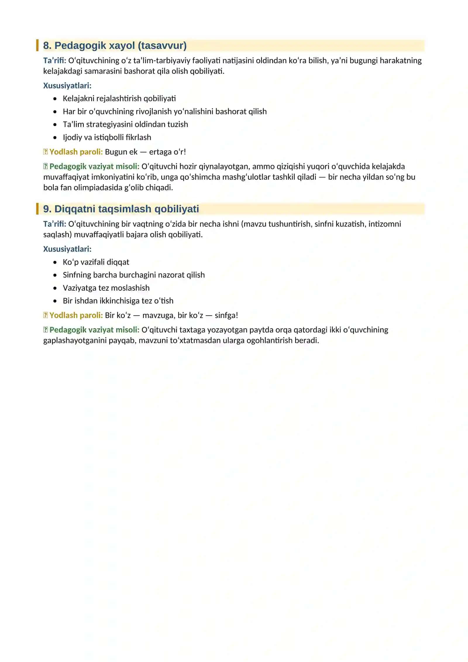 PEDAGOGIKA FANIDAN KENGAYTIRILGAN QO‘LLANMA 4