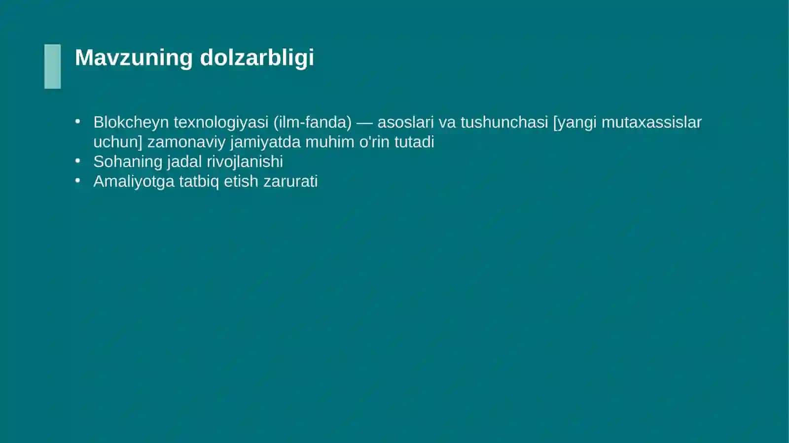 Blokcheyn texnologiyasi (ilm-fanda) — asoslari va tushunchasi [yangi mutaxassislar uchun] 4