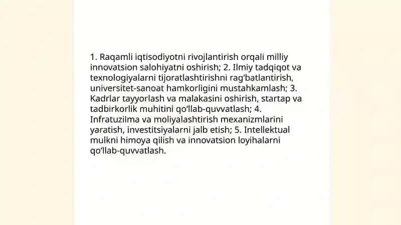 Innovatsion tizim va davlatning innovatsion siyosati 4