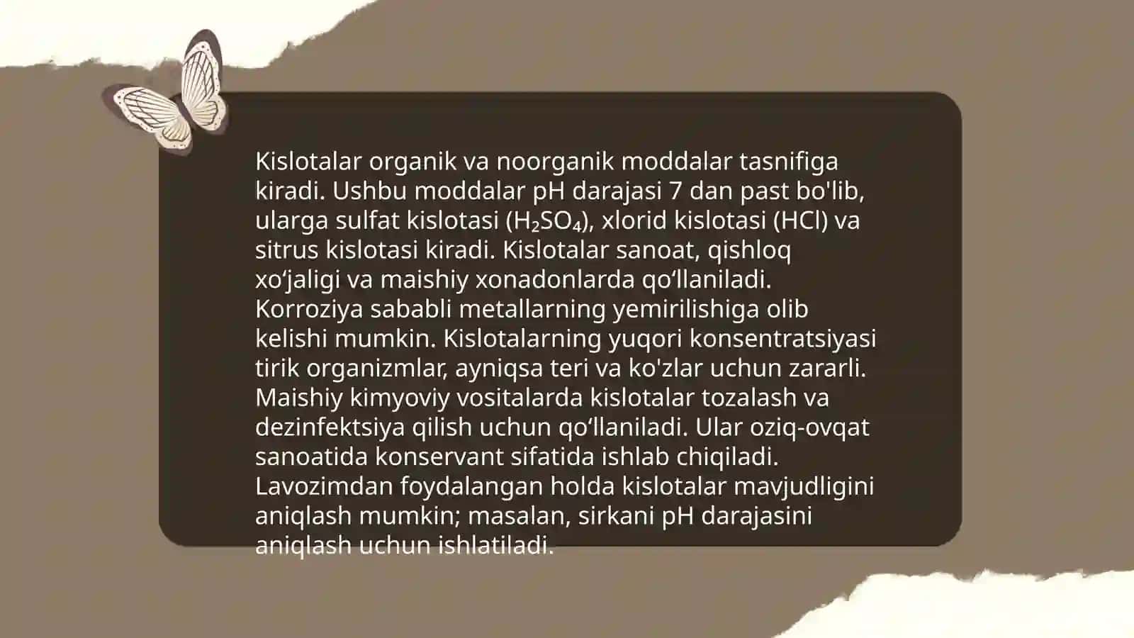 Kislata-asos muvozanati 4