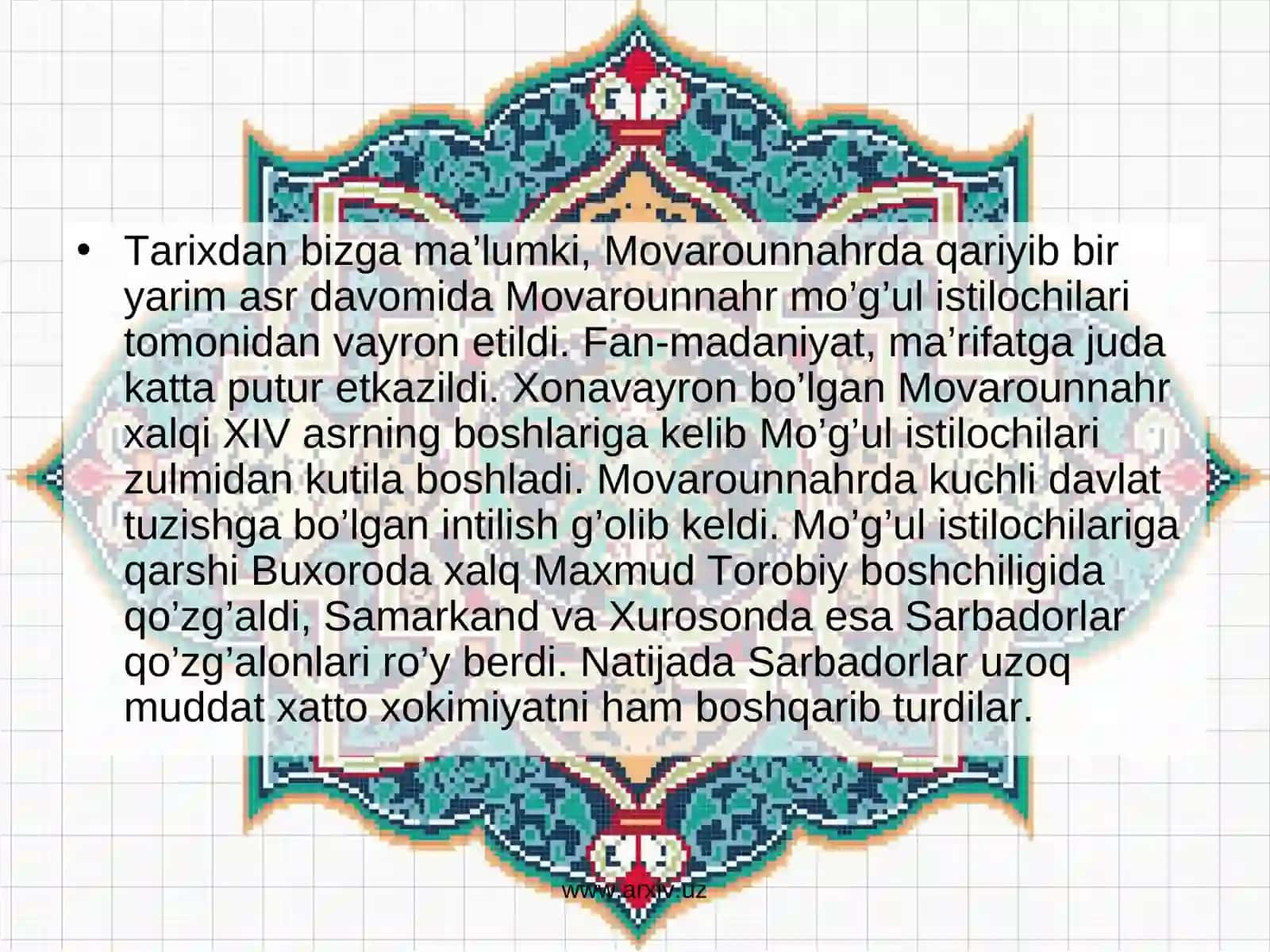 Movorounnahrda Ta'lim va Tarbiya 4