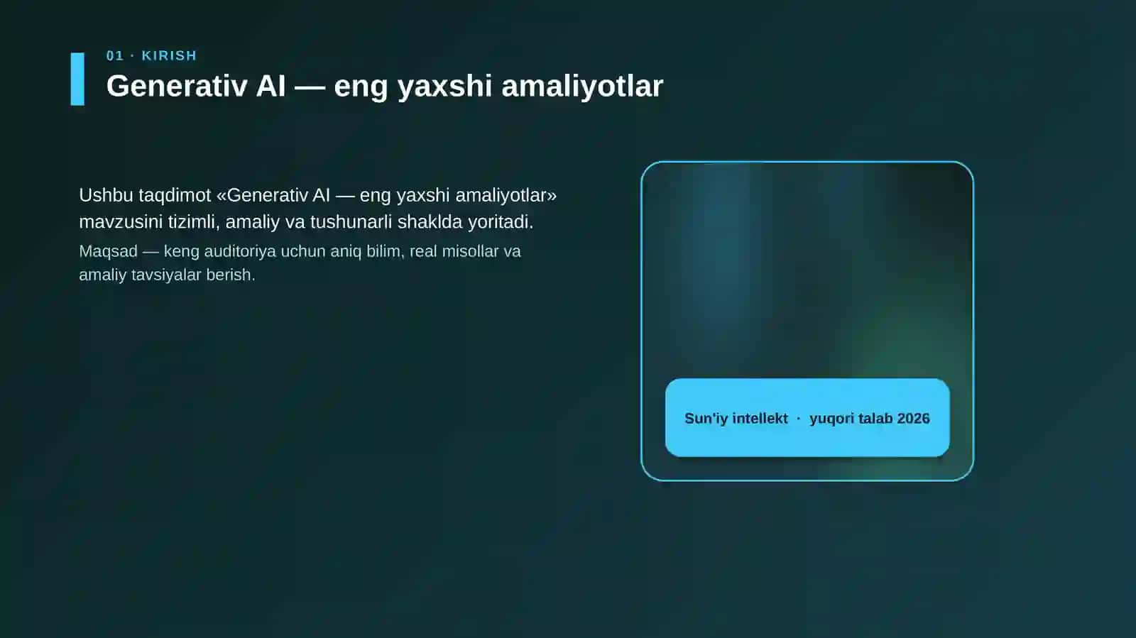 Generativ AI — eng yaxshi amaliyotlar 4