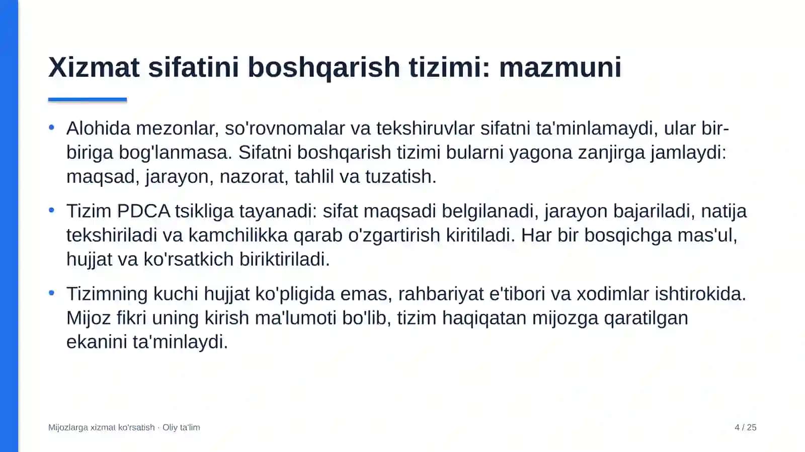 aviatsiya texnikasini ta'mirlash korxonalarida xizmat sifatini boshqarish tizimi 6424 4