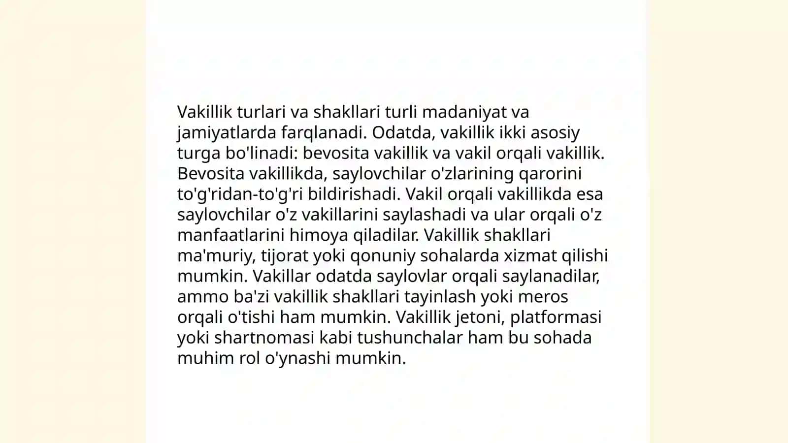 Fuqarolik huquqida vakillik va ishonchnoma 4