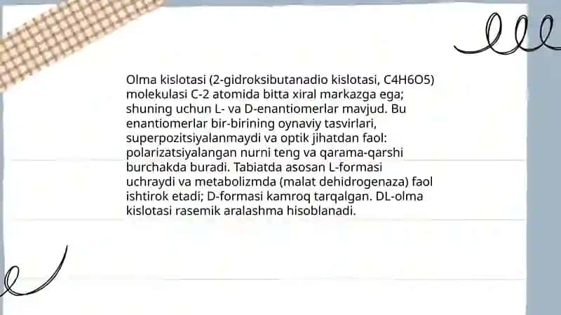 Olma kislotasi 4