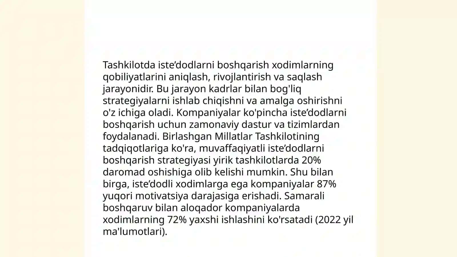 Inson resurslarini strategik boshqarish tizimi 4