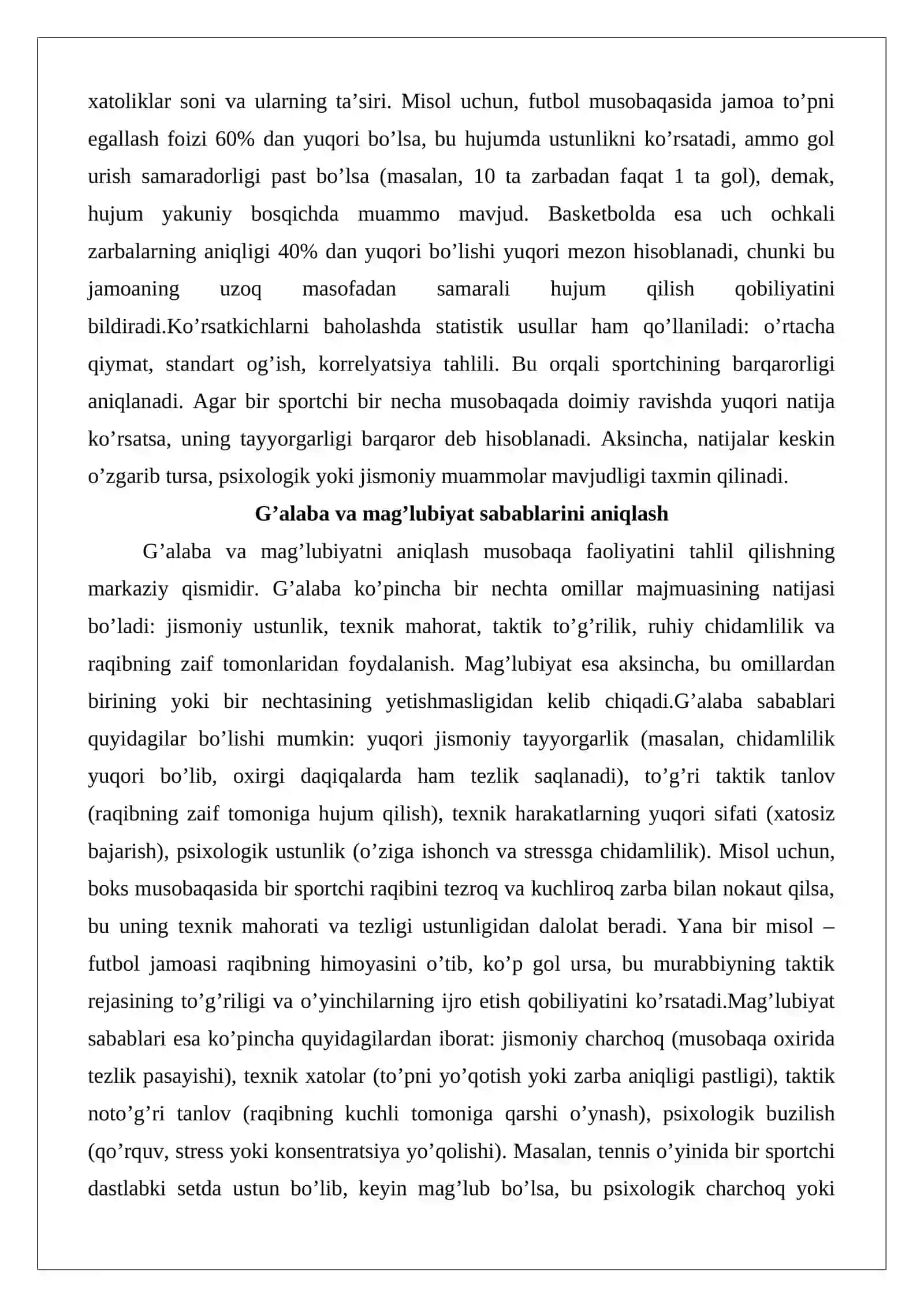 Kurashda musobaqa va o’quv-yig’inlar natijalarini tahlil qilish 4