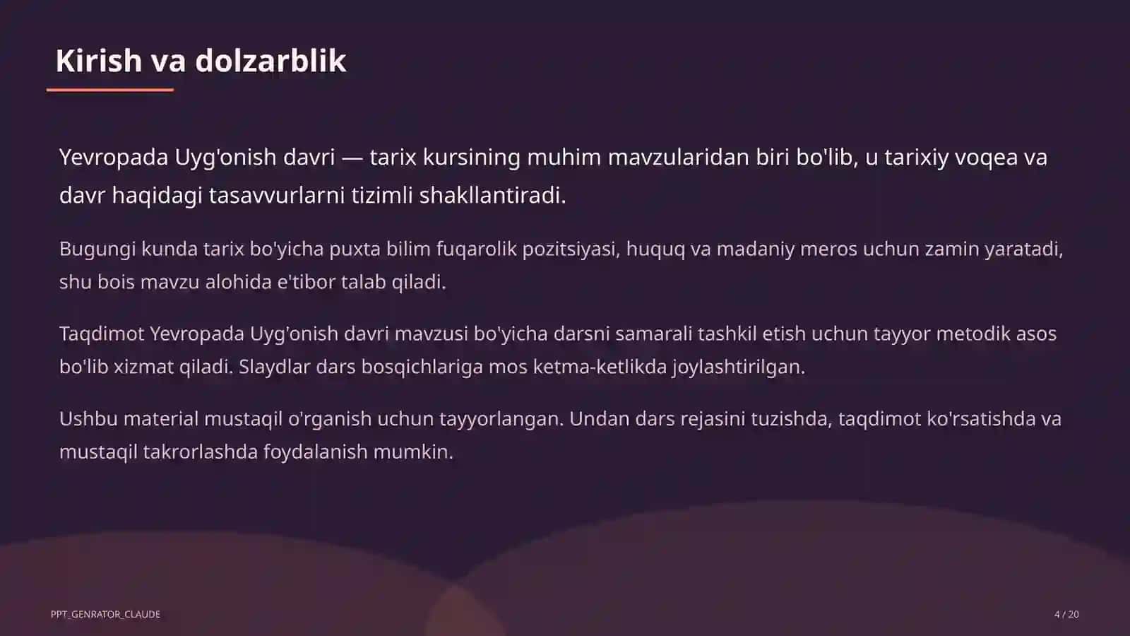 Yevropada Uyg'onish davri (8-sinf) 4