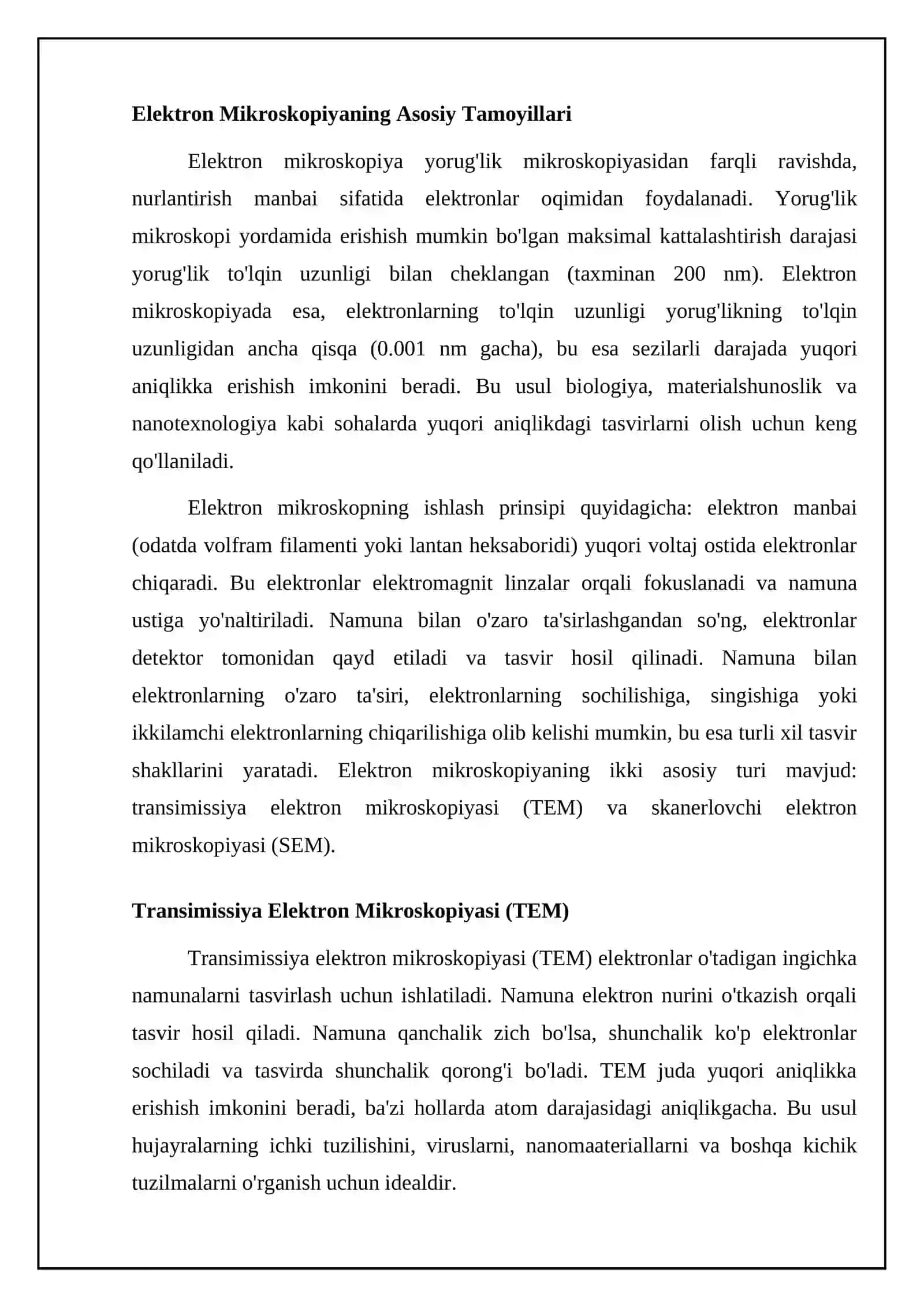 Elektron mikroskopiya va skanerlovchi elektron mikroskopiya asoslari 4