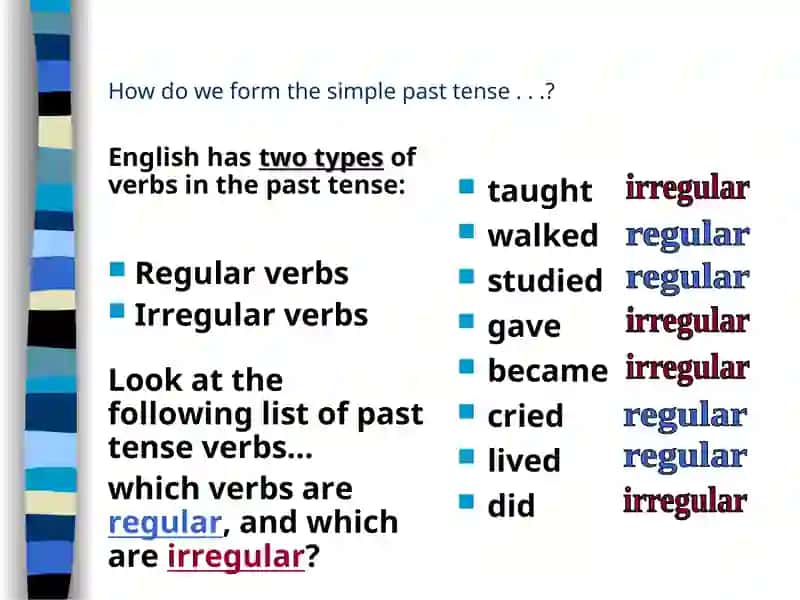 The Simple Past Tense 4