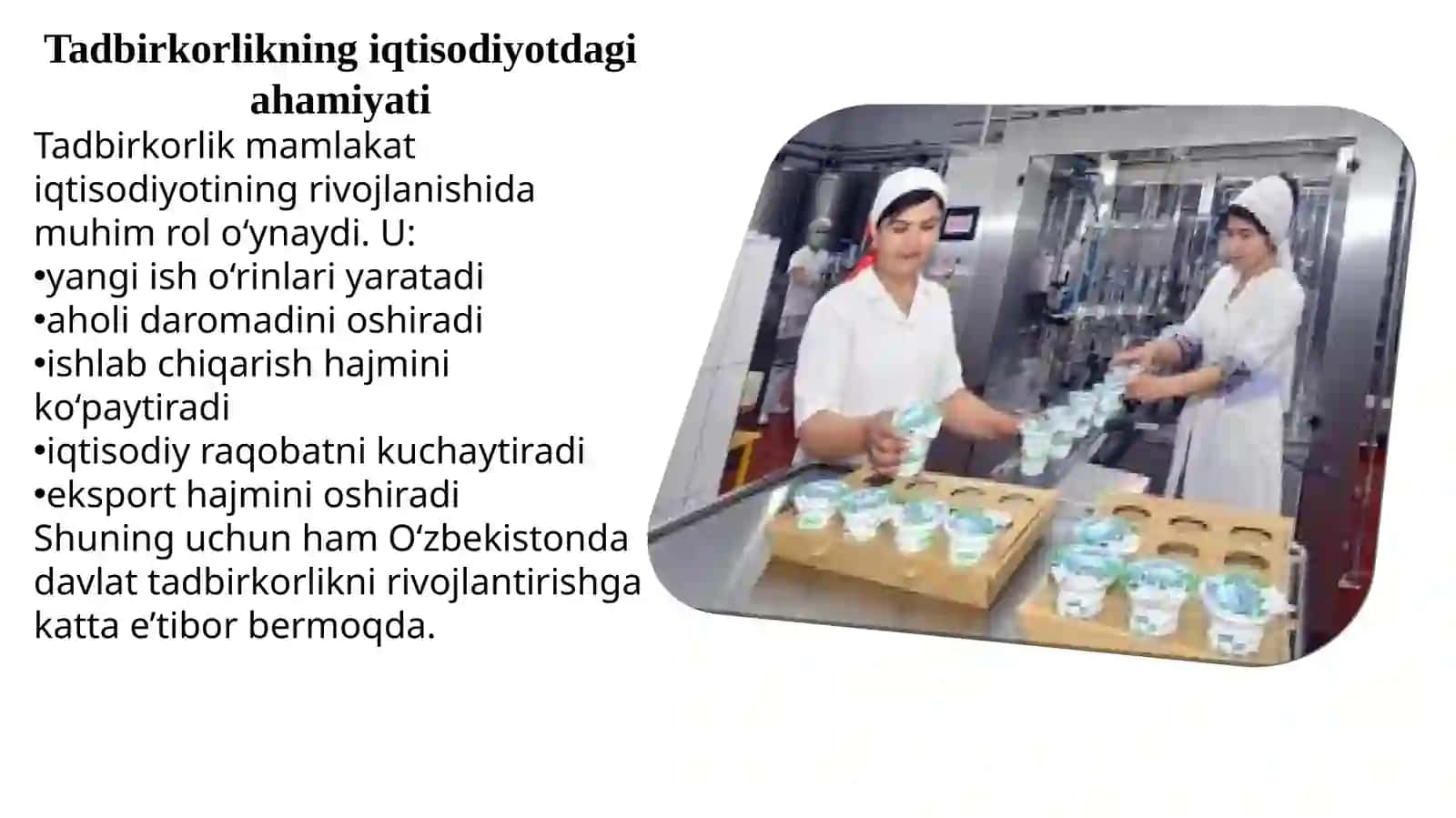TADBIRKORLIK VA KICHIK BIZNESNI KREDITLASH (TAQDIMOT) 4