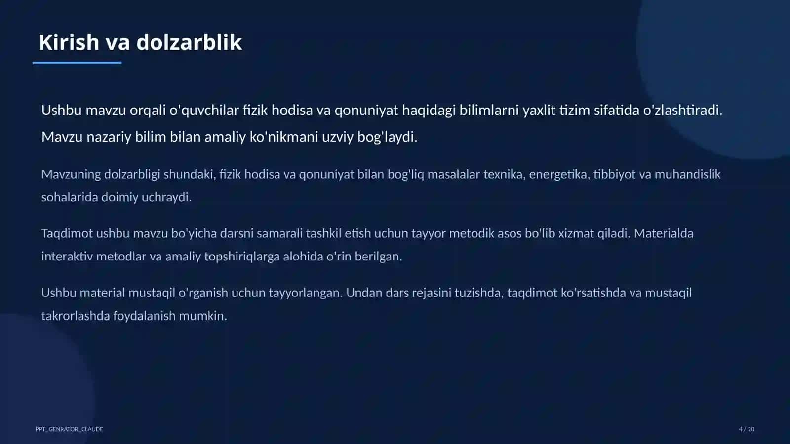 Geometrik optika: yorug'likning qaytishi va sinishi (11-sinf) 4