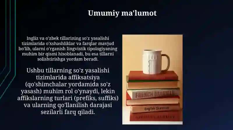 Ingliz va o'zbek tillarida so'z yasalishining tipologik o‘xshashliklari 4