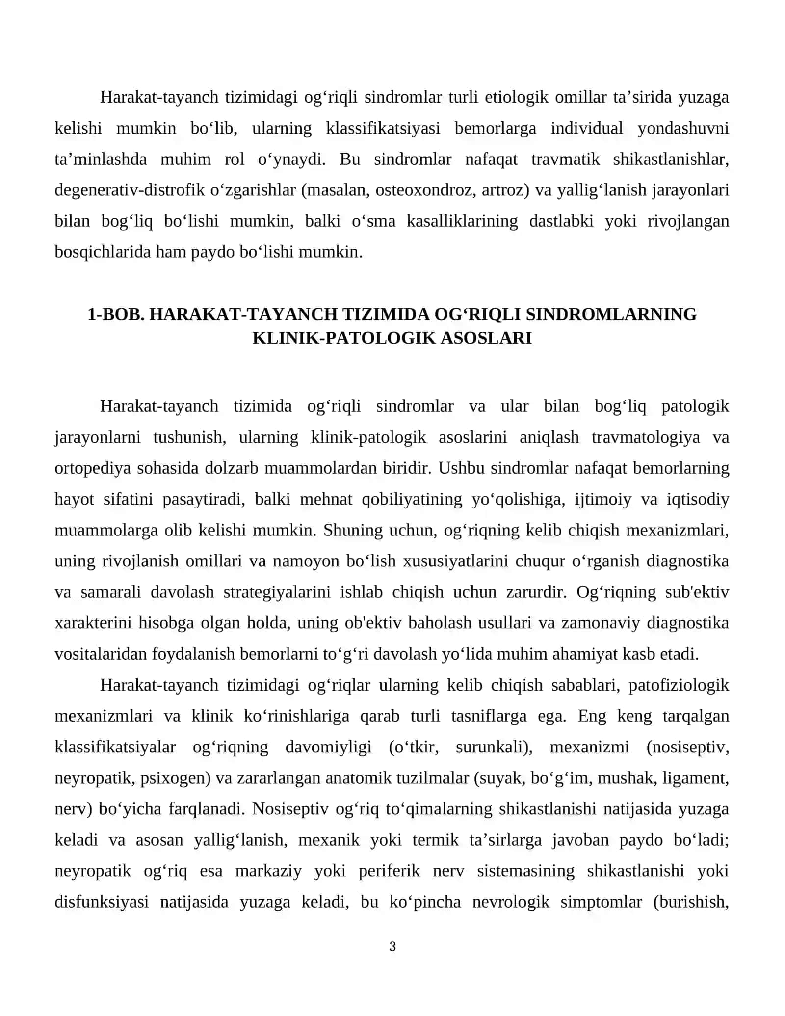 Harakat-tayanch tizimida ogʻriqli sindromi.Harakat-tayanch tizimida oʻsma kasalliklari 4