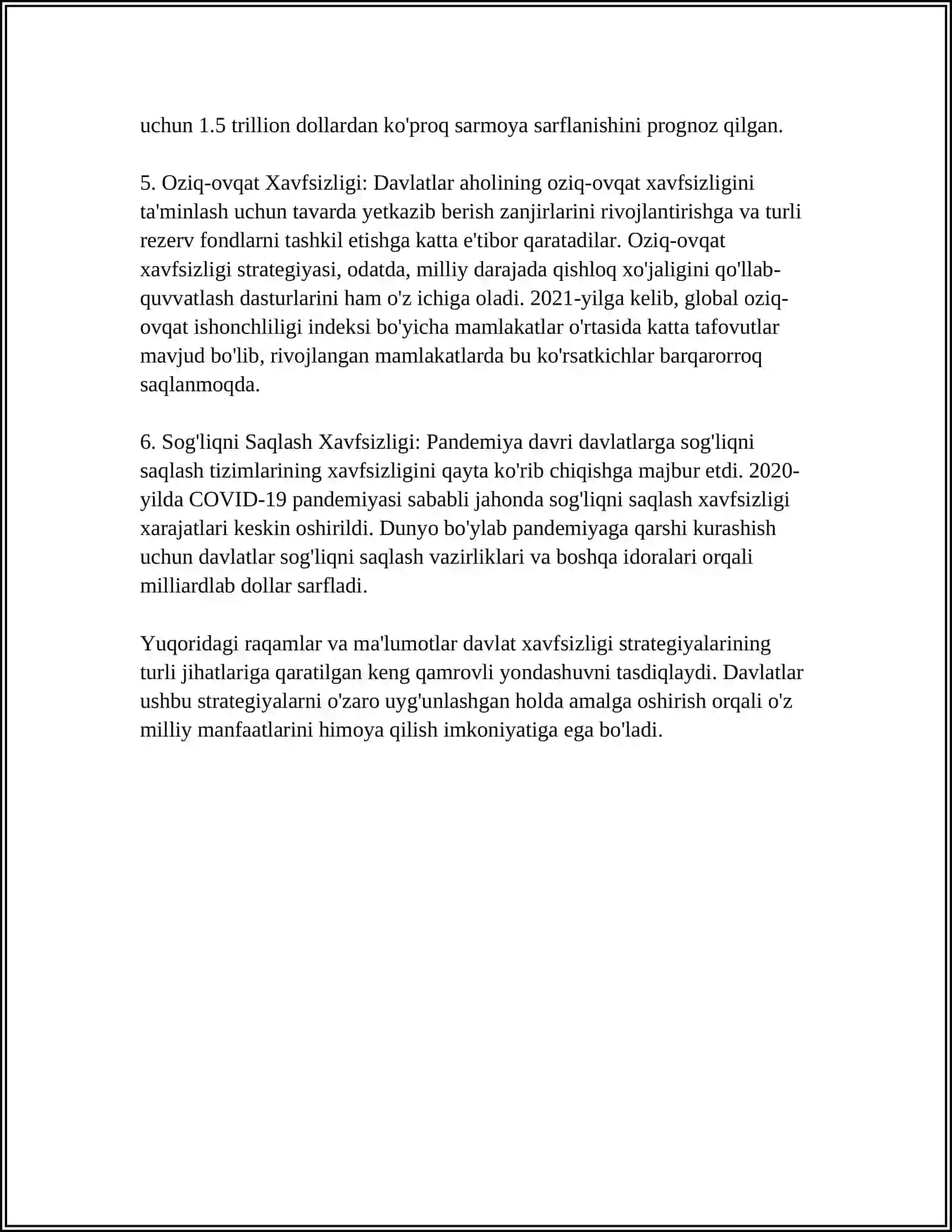MILLIY XAVFSIZLIKNI TAʼMINLASH BORASIDA AMALGA OSHIRILAYOTGAN ISHLAR 4