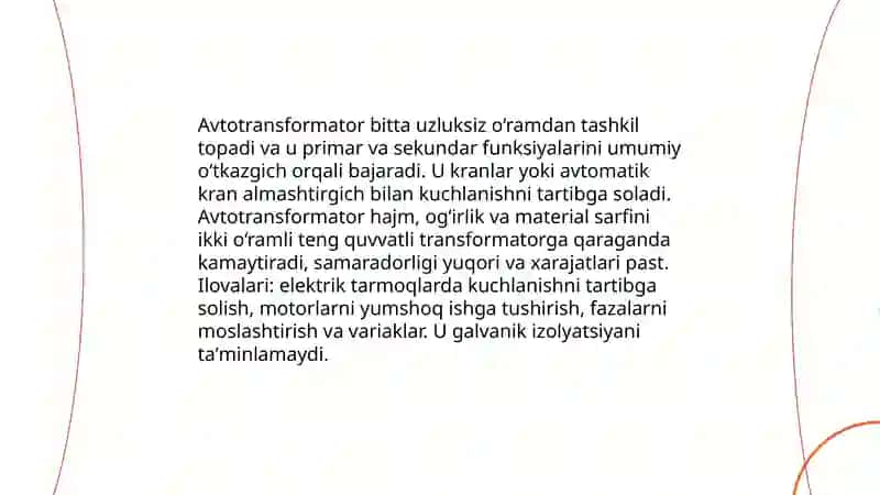 Maxsus transformatorlar 4
