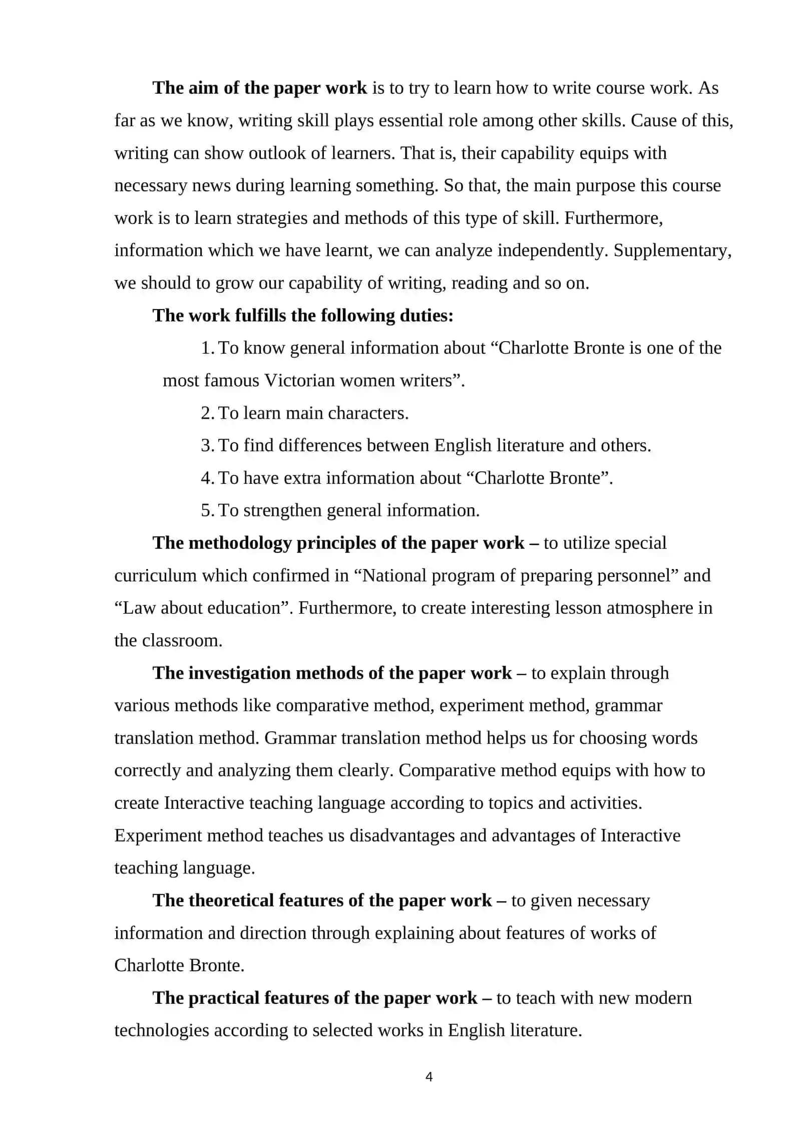 Course paper on Critical Realism in English Literature of the XIX Century 4