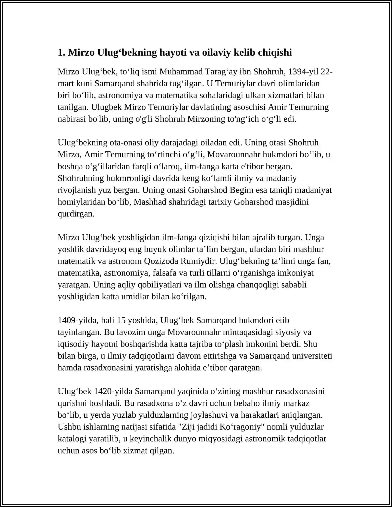 MIRZO ULUGʻBEK 4