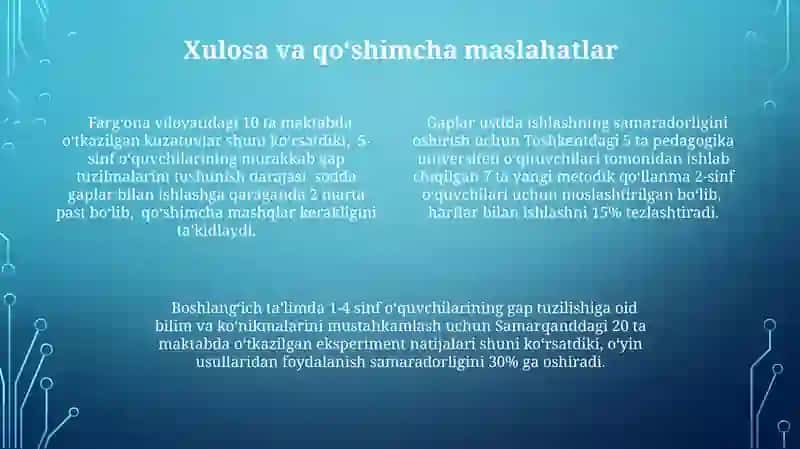 Boshlangʻich ta'limda gap ustida ishlash vazifalari va bosqichlari 4
