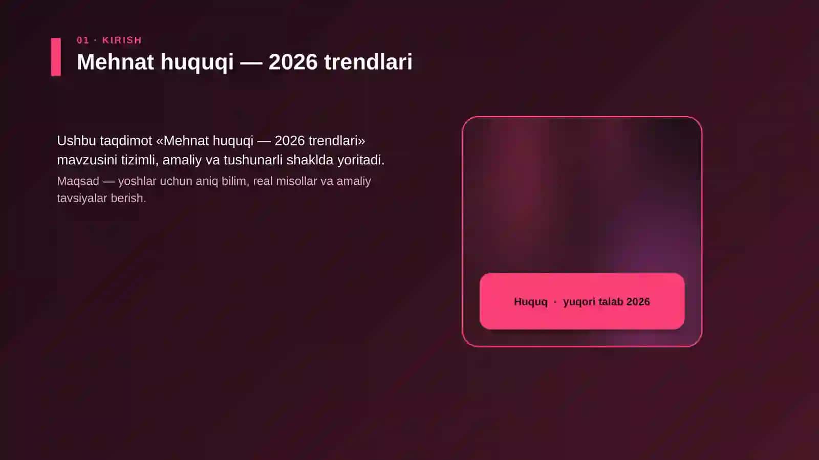Mehnat huquqi — 2026 trendlari 4