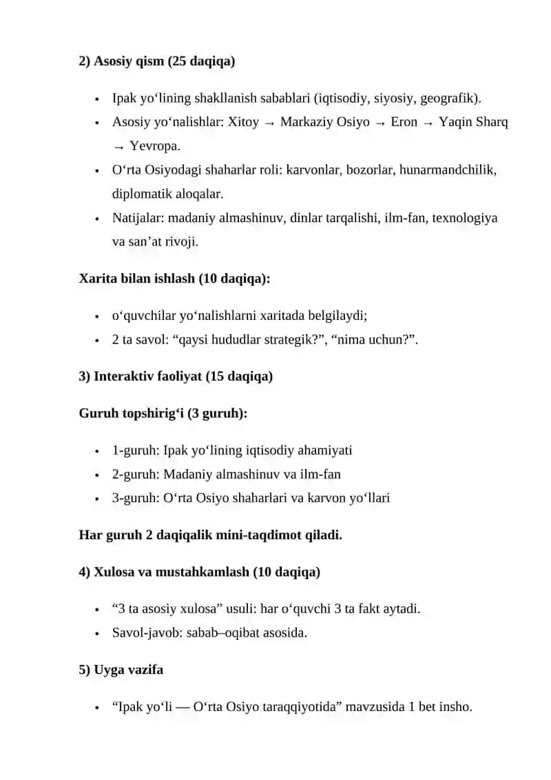 Ta'lim metodlari va vositalarini tahlil qilish va izohlash (YANGI VARIANT) 4