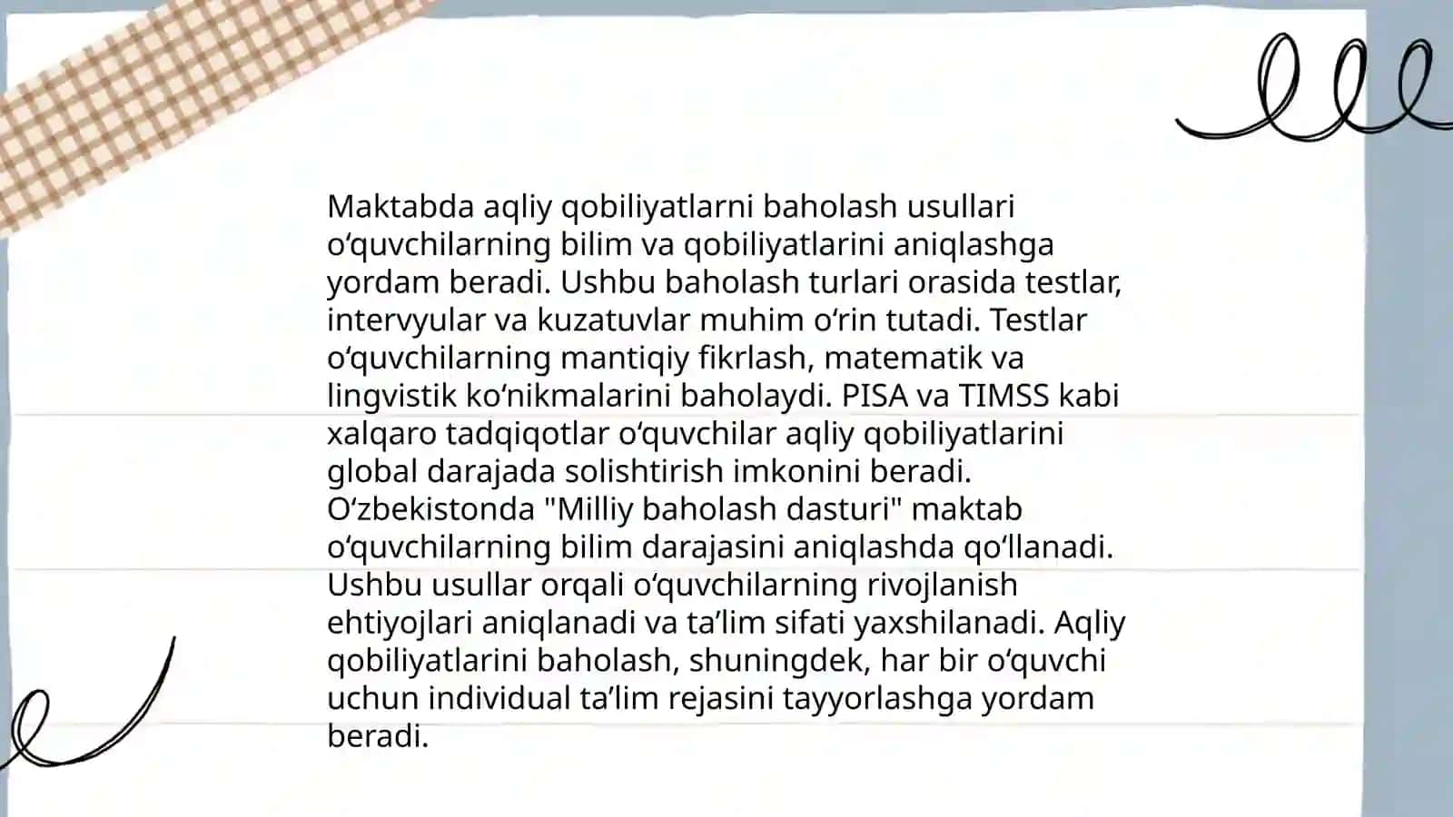 MAKTAB PSIXOLOGIK XIZMATIDA PSIXODIAGNOSTIKA 4
