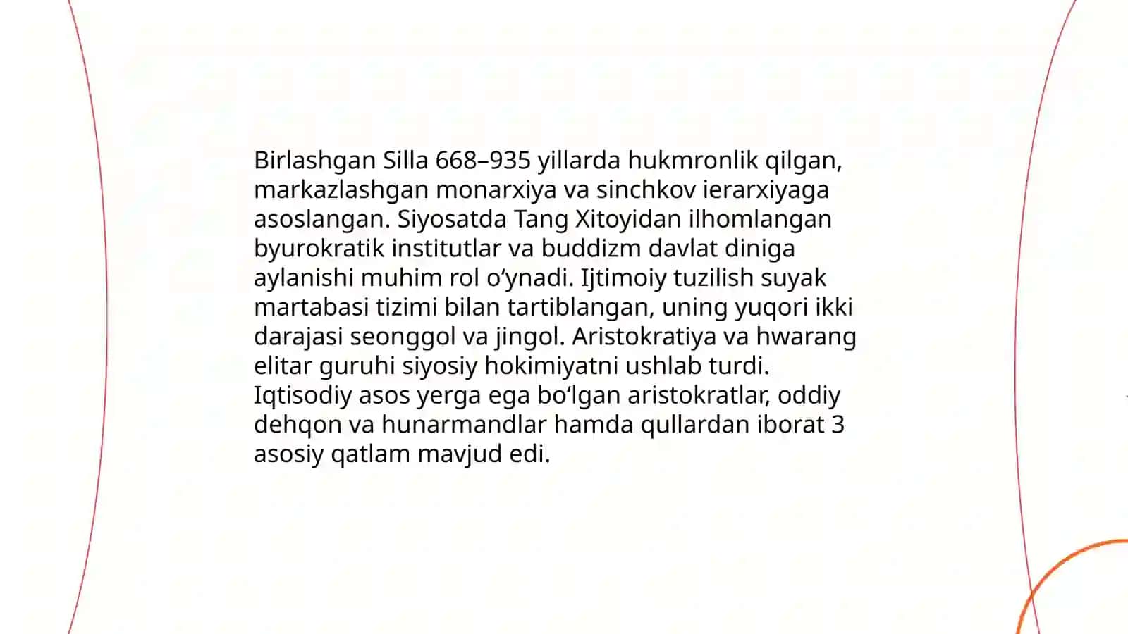 Koreya oʻrta asrlarda Bunyodova Intizor 4