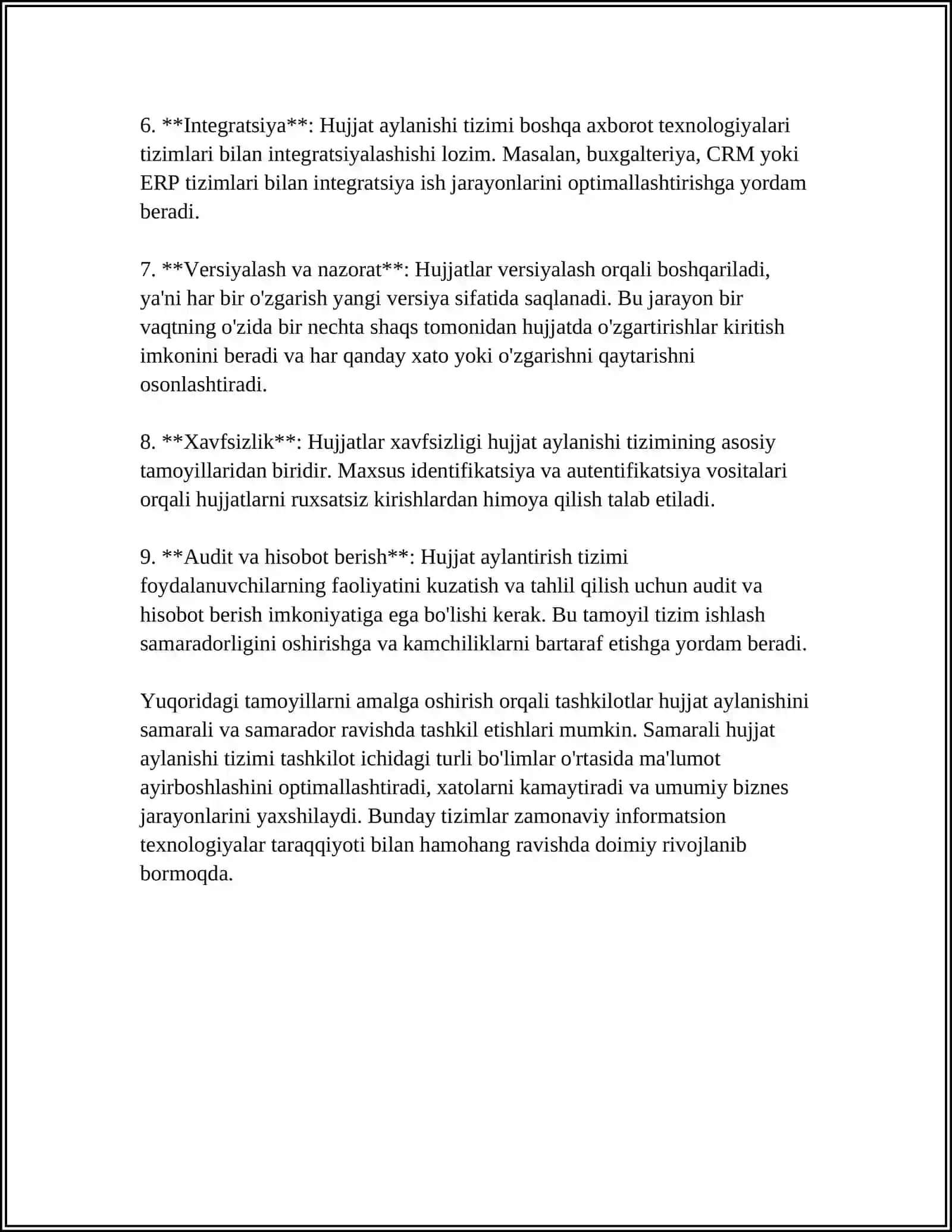 HUJJAT AYLANISHI. ELEKTRON HUJJATLAR 4
