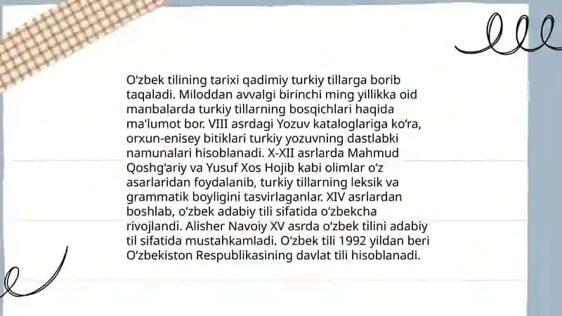 Ona tili fanidan darsliklar mazmuni bilan tanishish 4