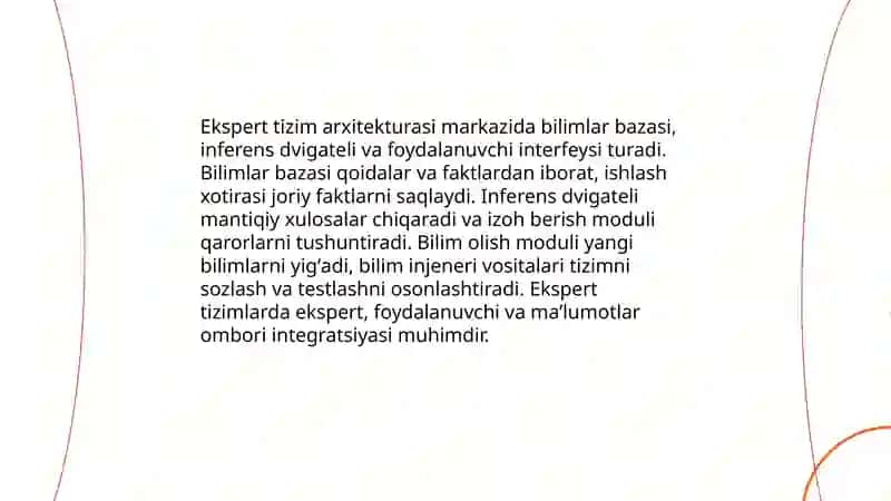 Ekspert tizmlarning tuzilishi 4