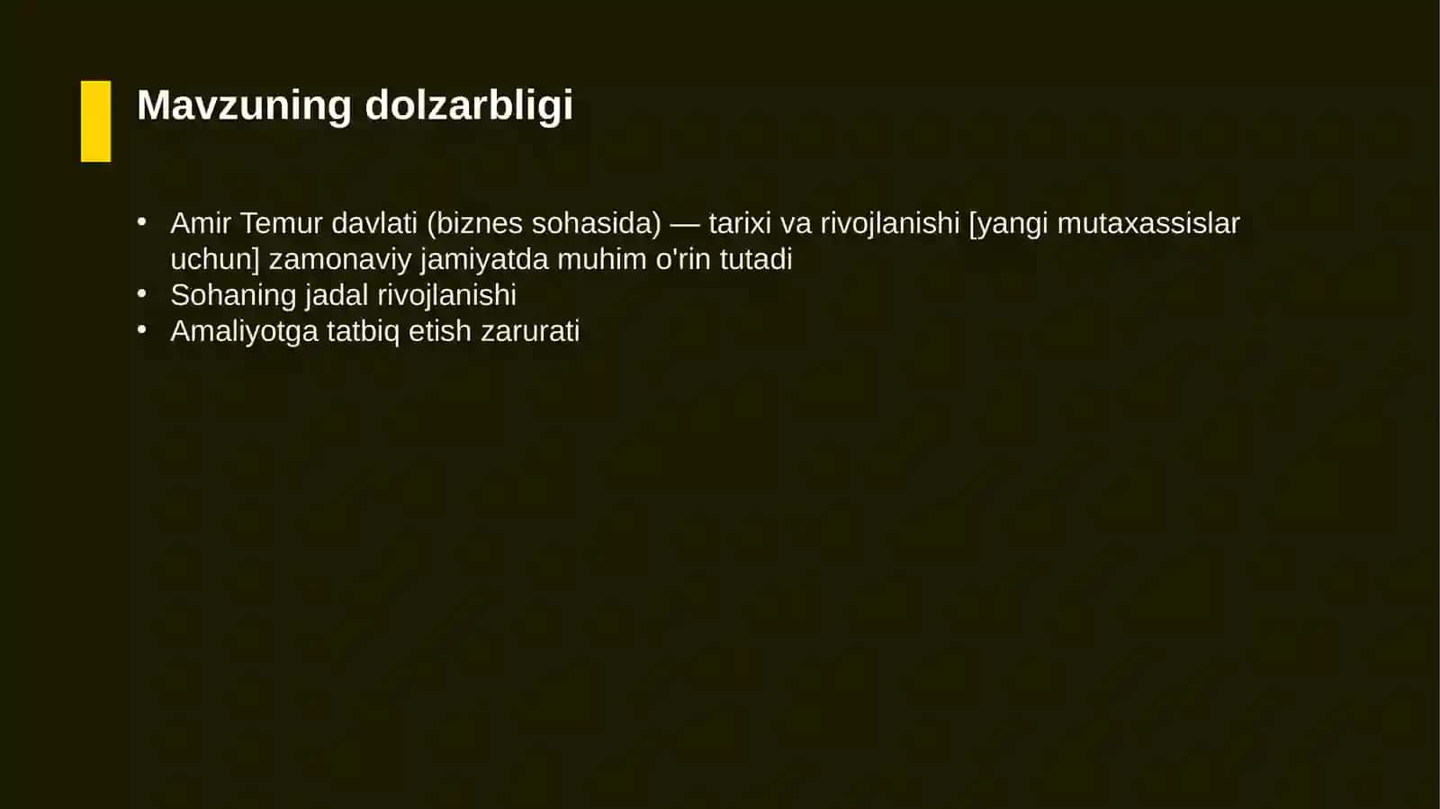 Amir Temur davlati (biznes sohasida) — tarixi va rivojlanishi [yangi mutaxassislar uchun] 4