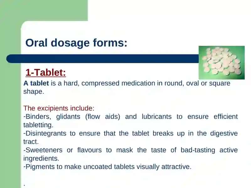 TYPES OF DOSAGE FORMS 4