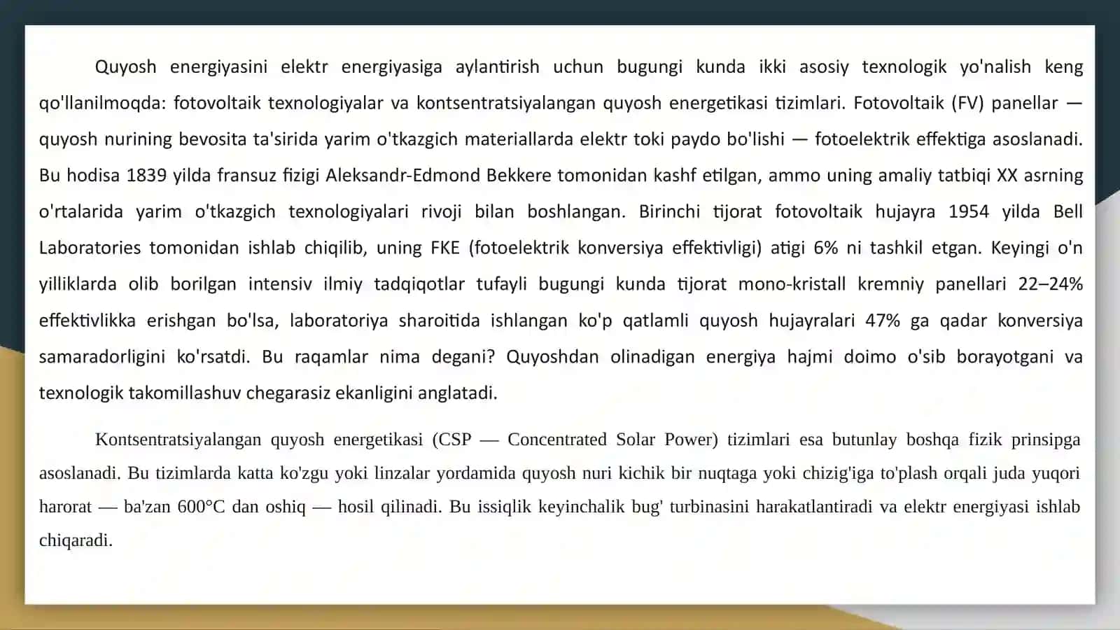 quyosh energetikasi 4