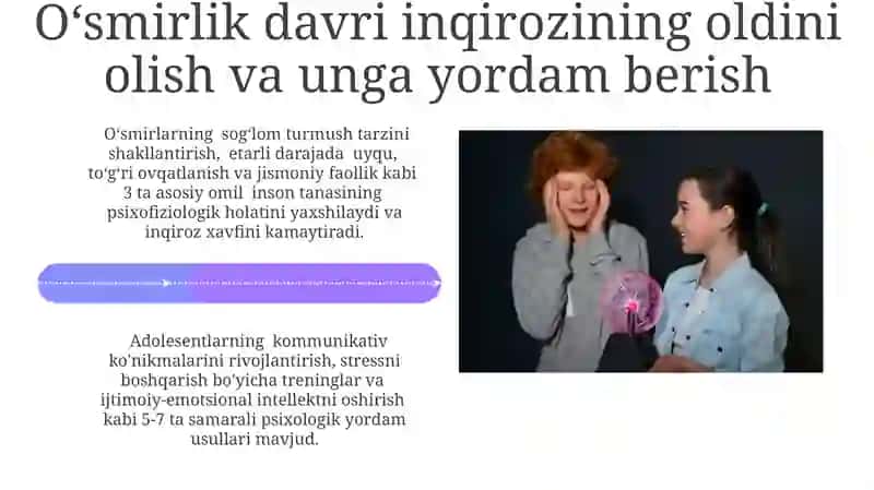 Oʻsmirlik davri inqirozi sabablari: biologik omillar 4