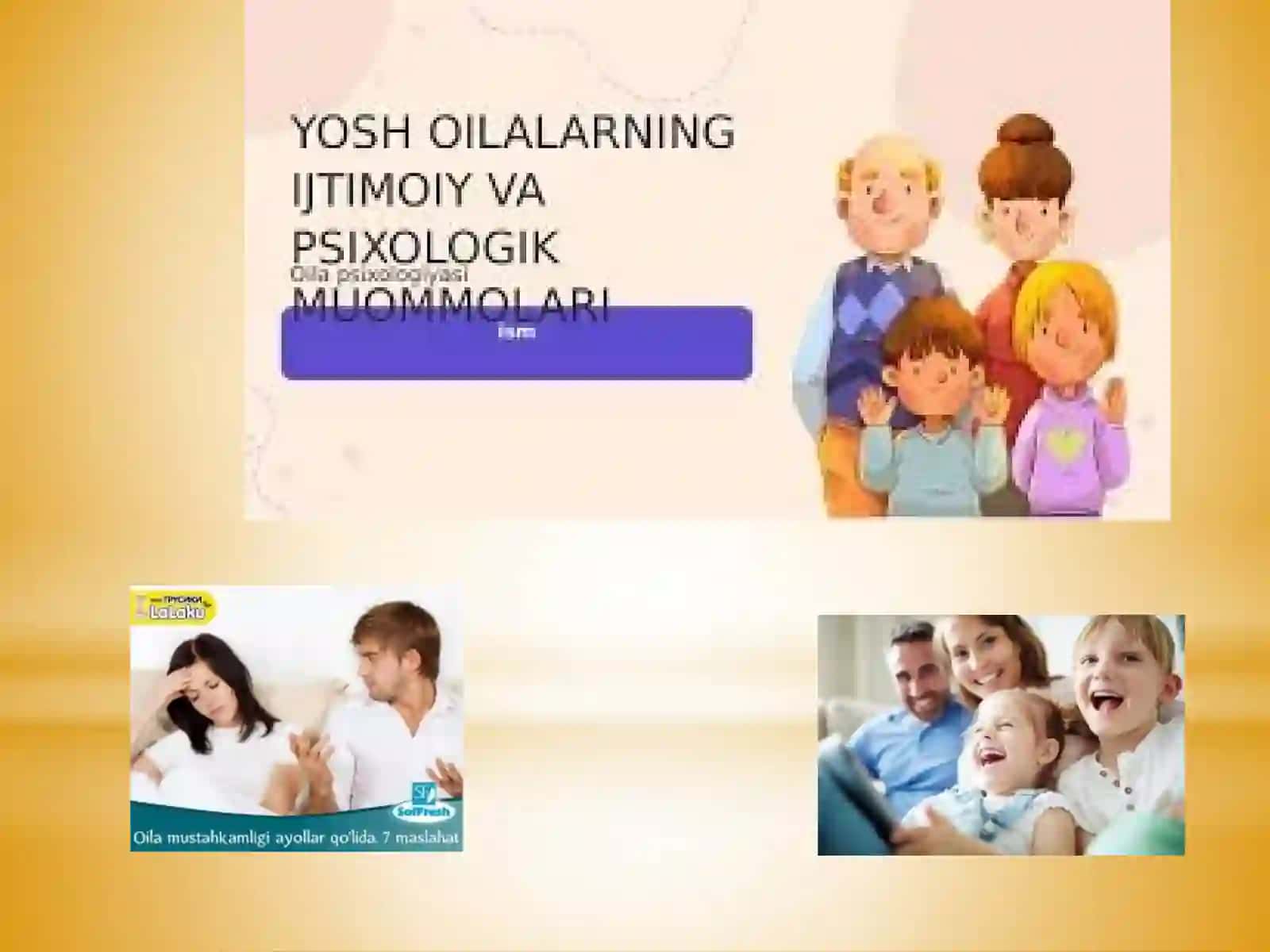 Mavzu: Oilaning boli tarbiyasi va o‘qibatlari 4