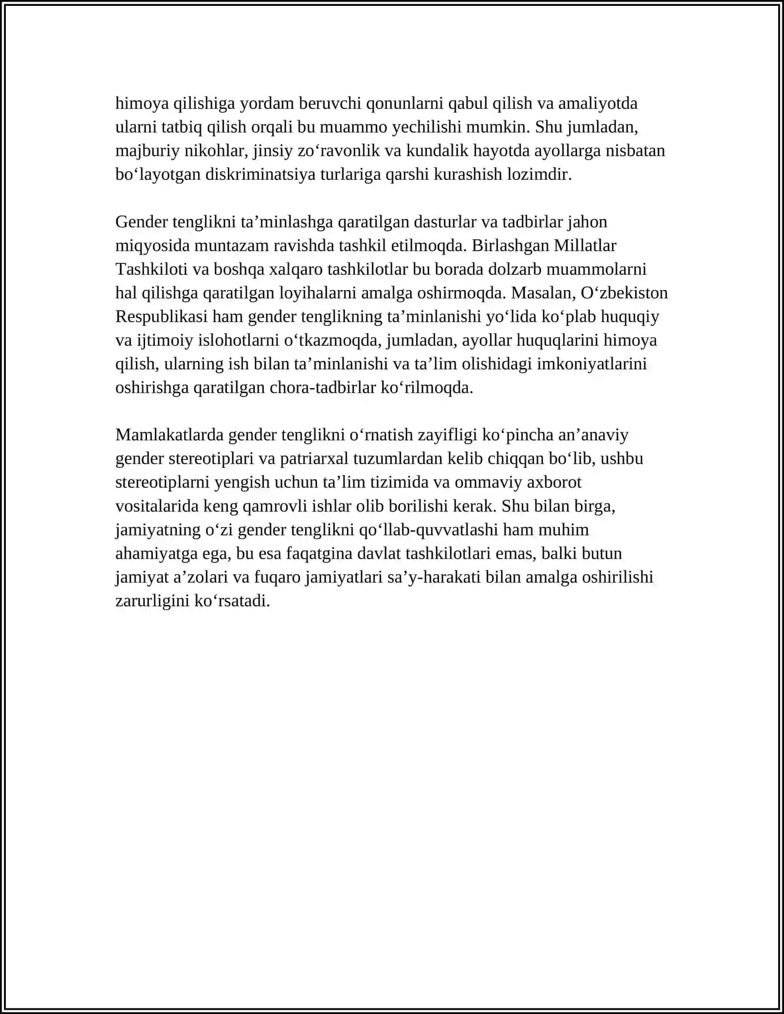 Gendir Tenglik 4