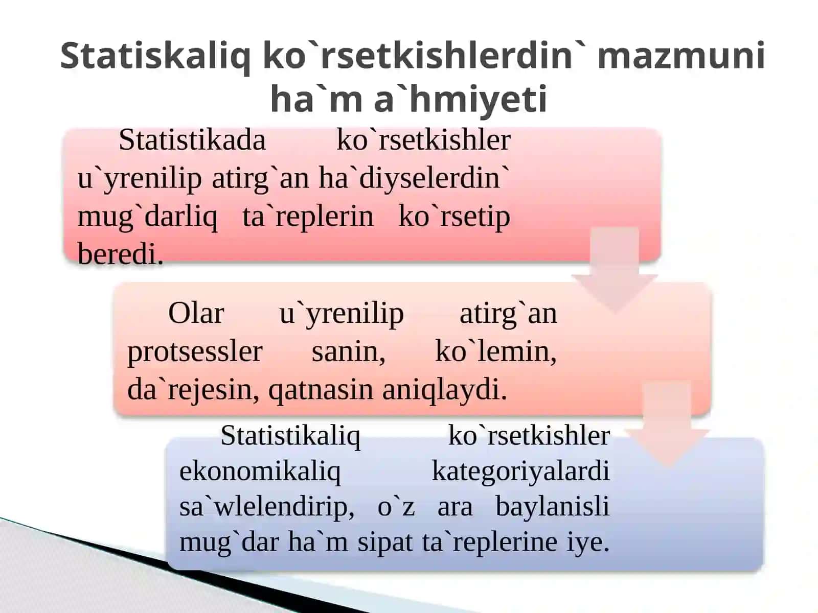 STATISTIKALIQ KO`RSETKISHLER 4