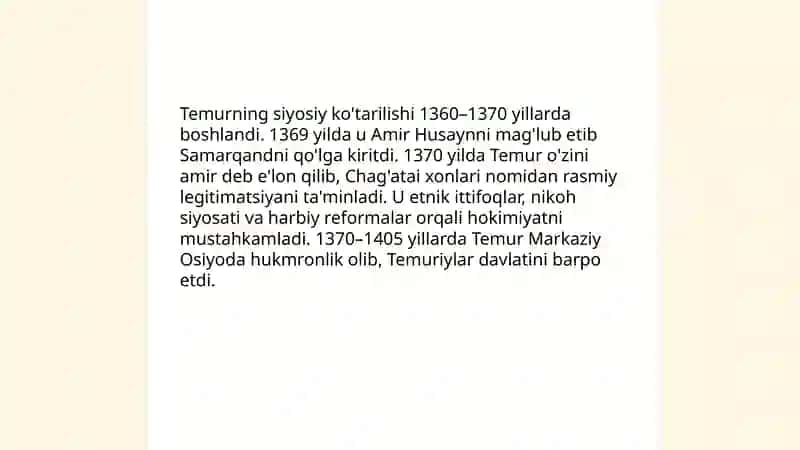 Sohibqiron Amir Temur 4