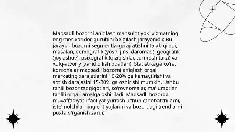 Marketing tahlili usullari 4